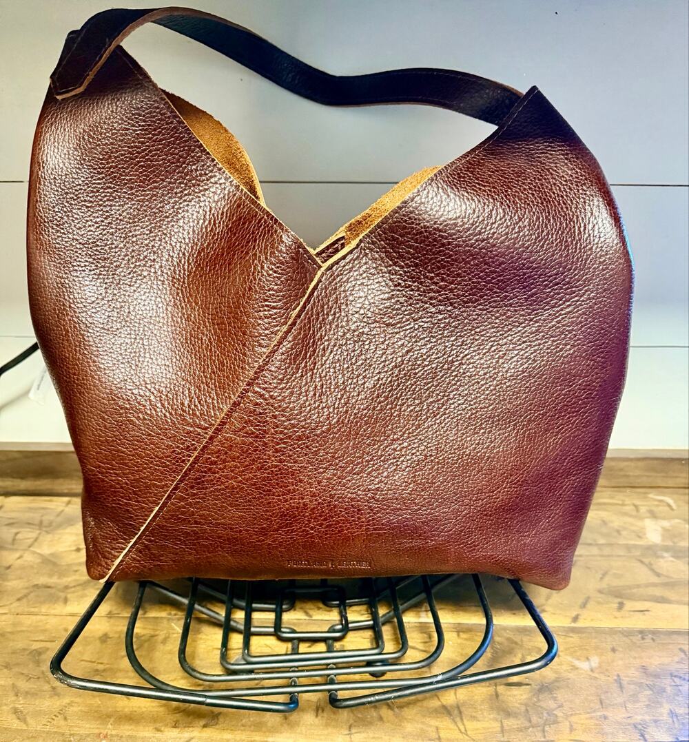 Portland Leather Goods Triangle Shoulder Bag Small Coldbdew Full Grain Leather